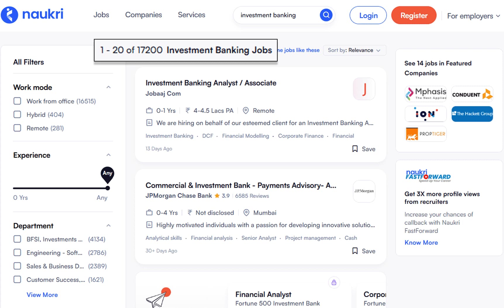 Investment Banking Jobs